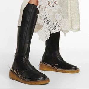 Acne leather boots
